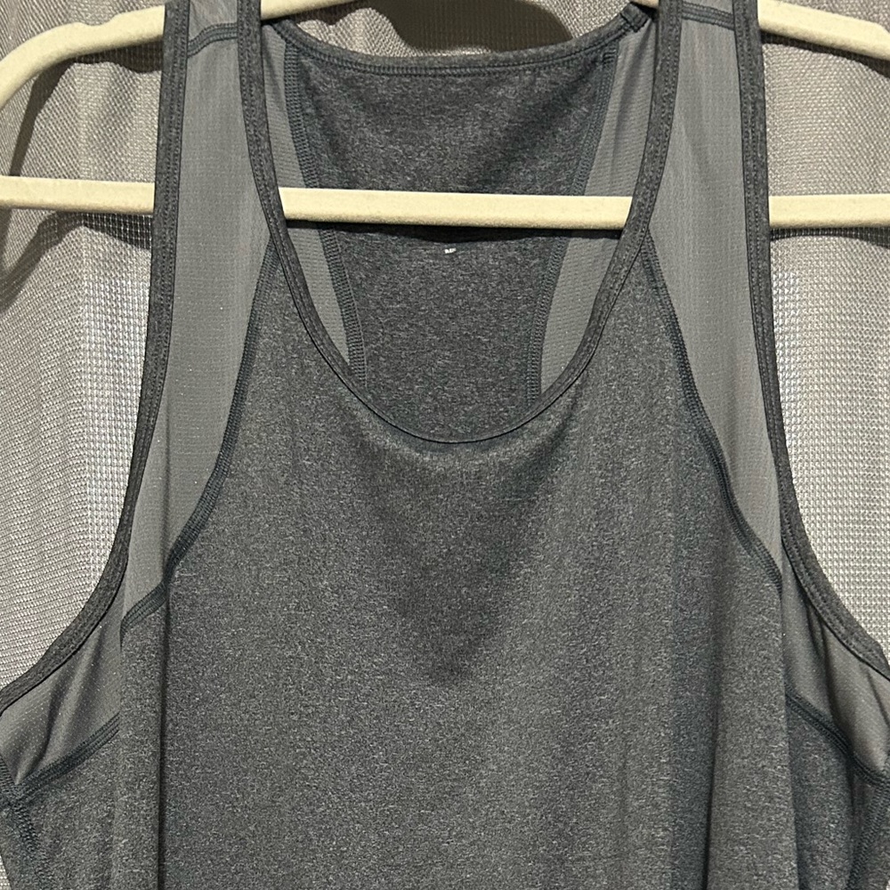 Gray Racerback Tank Top - Picture 3 of 5